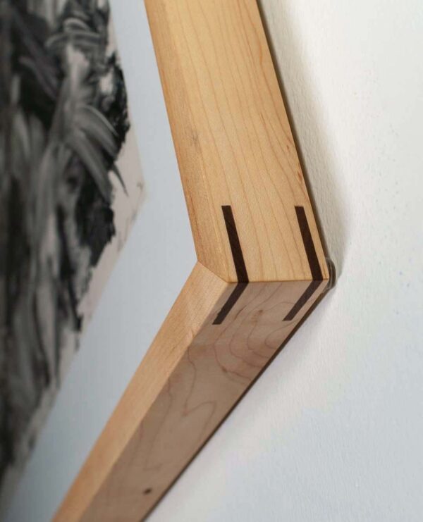 maple frame spline detail - Rachel Gray - Visual Artist