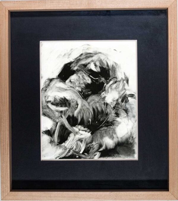 tight embrace maple frame black mat rotated e1683158436550 - Rachel Gray - Visual Artist